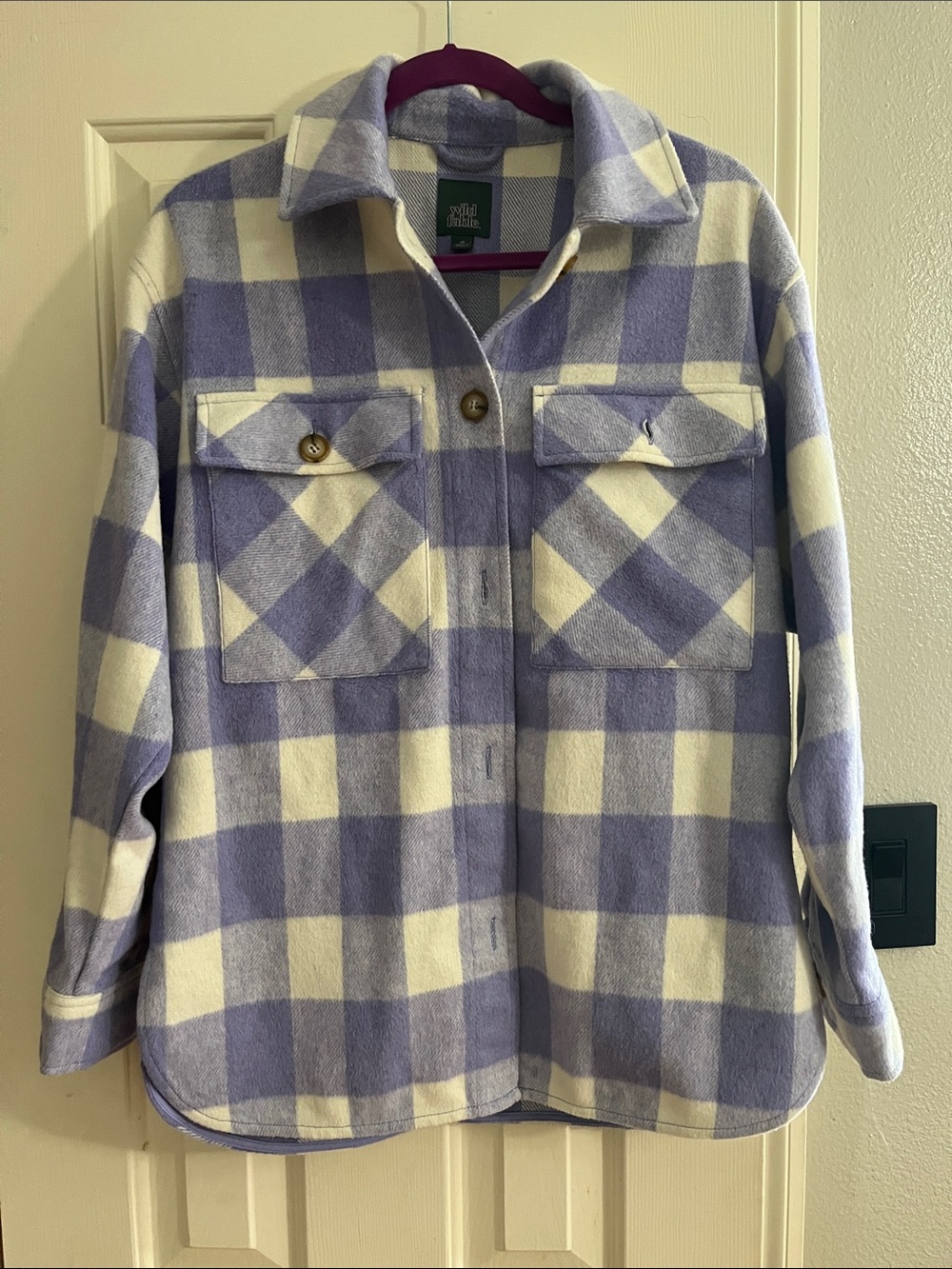 Wild fable | XS | womens | jacket | purple white.